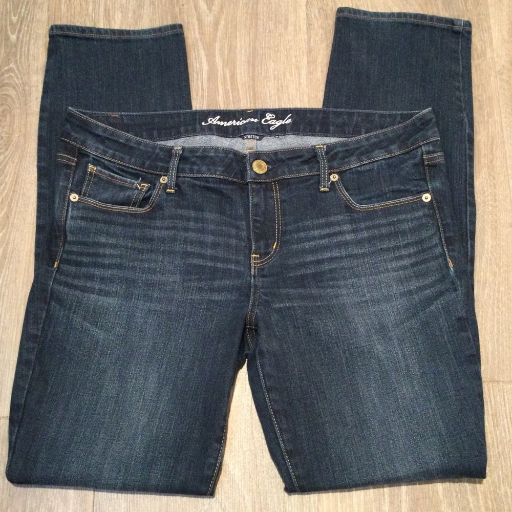 American Eagle Skinny mid-rise jeans 14